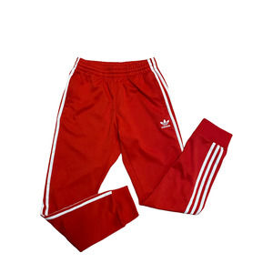 Adidas Originals Red White Jogger Sweatpant Warm Up Mens Size Small